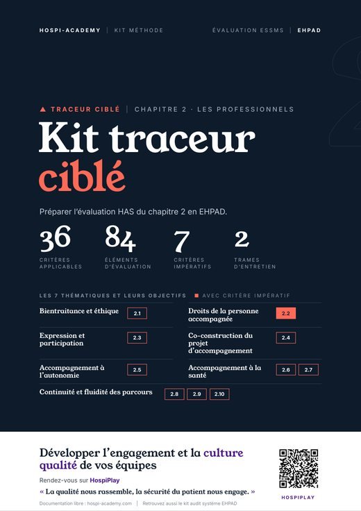 Couverture du kit Le traceur ciblé EHPAD