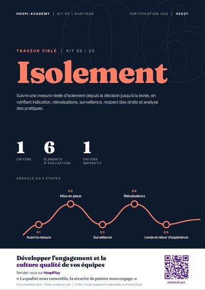 Kit 06 : Traceur ciblé · Isolement
